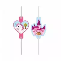 Globos Europe Bv Vienaragio popieriniai šiaudeliai, 4 vnt.