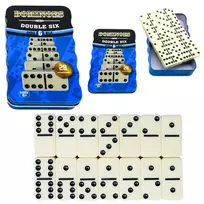 Lean Toys DOMINO KLASIKINIS EDUKACINIS LOGINIS ŽAIDIMAS 28 dalys