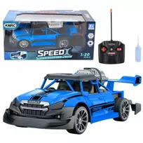 Lean Toys MĖLYNAS DŪMUS SKLEIDŽIANTIS RC AUTOMOBILIS 1:20