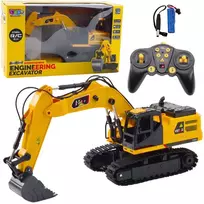 Lean Toys Nuotoliniu būdu valdomas RC ekskavatorius 6CH 27MHz