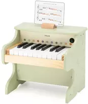Vaikiškas medinis pianinas VIGA žalias