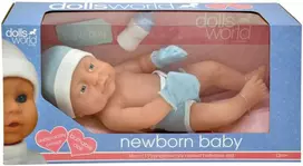 DOLLSWORLD Lėlytė kūdikis, berniukas, 38 cm