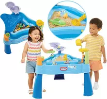 Bluey Little Tikes Garden Sandbox vandens staliukas + figūrėlės ir priedai