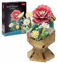 CubicFun 3D dėlionė - Kamelijų gėlių puokštė