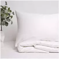 Fejos Namai PREMIUM satino pagalvės užvalkalas COCONUT Baltas Pagalvės matmenys - 40x60 cm