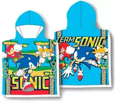 Rankšluostis Sega Sonic The Hedgehog microfibre poncho towel