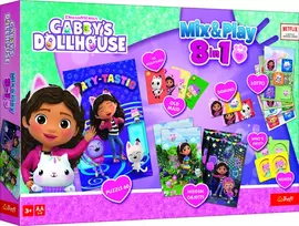 TREFL GABBY´S DOLLHOUSE 8in1 Mix&Play stalo žaidimų rinkinys Gabby’s Dollhouse