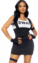 Leg Avenue Europe Leg Avenue SWAT Agent Costume Juodas M/L with Accessories
