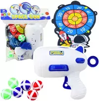 Lean Toys Kosminis taikinio žaidimas su pistoletu ir lipniais kamuoliukais