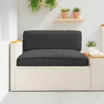 Pagalvėlė Juoda 120 x 80 x 12 cm Oksfordo audinys