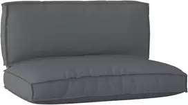 Pallet pagalvių rinkinys 2 pcs Antracitas Oksfordo audinys