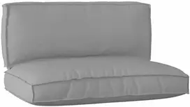 Pallet pagalvių rinkinys 2 pcs Pilka Oksfordo audinys
