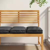 Pagalvėlė 2 pcs Juoda 40 x 40 x 8 cm Oksfordo audinys