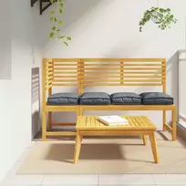 Pagalvėlė 4 pcs Antracitas 40 x 40 x 8 cm Oksfordo audinys