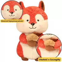 Lean Toys Minkštas voveriukas su riešutu 25 cm