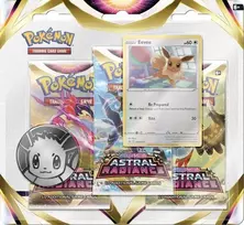 The Pokemon Pokemon TCG - Sword & Shield 10 Astral Radiance 3-pack Blister - Eevee
