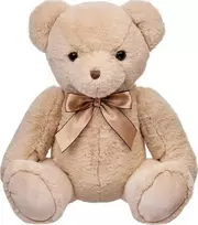 Beppe Pliušinis žaislas - rudas meškiukas "Gorege" su kaspinu, 31 cm