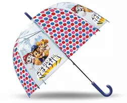 Kids Euroswan - Akcesoria licencyjne Kids Euroswan Vaikiškas Euroswan rankinis permatomas skėtis 46 cm Paw Patrol PAW PATROL PW20001