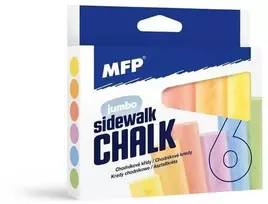 MFP Šaligatvio kreidelės M apvalios 6 vnt. mišinio
