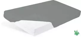 Multitex Bambukinė paklodė su guma 220x200 cm, grafito spalvos, elastinė, patogiam miegui, kvėpuojanti patalynė, minkšta bambuko viskozės paklodė, patvari paklodė
