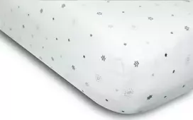 Multitex Daugiasluoksnė paklodė MUSLIN DESIGN su guma 60x120x10