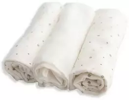 Rankšluostis Multitex Pielucha MUSLIN DESIGN druk 3 pak, roz. 70x80