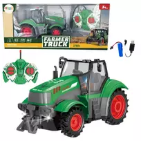 Lean Toys Nuotoliniu būdu valdomas žaislinis traktorius ūkininkams 1:24