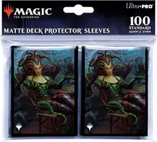 „Ultra-Pro“: „Magic the Gathering“ – „Outlaws of Thunder Junction“ – matinės kortų kaladės apsauginės rankovės – „Vraska, the Silencer“ (100 vnt.)