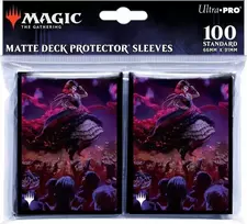 „Ultra-Pro“: „Magic the Gathering“ – „Outlaws of Thunder Junction“ – matinės kortų kaladės apsauginės rankovės – Olivia, „Opulent Outlaw“ (100 vnt.)