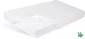Multitex Bambukinė paklodė su guma 80x160 Bamboo 01 balta vaikiškai lovelei