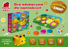 Žaidimas EDUKACYJNA PSZCZÓŁKA EMMI Dėlionė ŻETONY KOSTKA UL ROTER KAFER