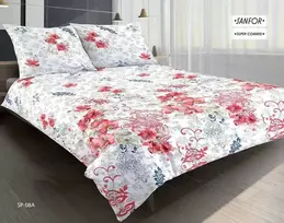 Patalynės komplektas Matex Patalynė atlasas 140x200 Kinijos gėlės baltas kamuolys 08A Premium