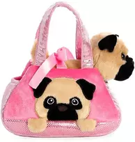 FANCY PALS AURORA Pliušinis mopsas rankinėje, 20 cm