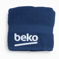 Reklaminis rankšluostis su BEKO logotipu, mėlynas