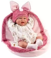 Peterkin Llorens 74134 Lėlė bobas śmiejąca się Mimi 42 cm su podusią