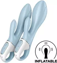 SATISFYER AIR PUMP BUNNY 1 ŠVIESIAI MĖLYNAS