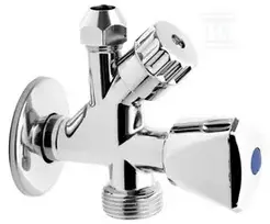 Ferro kombinuotas kampinis vožtuvas 1/2"x3/8"x3/4" (CF5104)