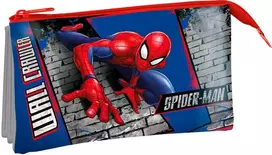 Kids Licensing Marvel Spiderman triple pencil case
