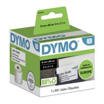 DYMO LW-Terminal/Nameplate        51x 89mm adhesive.  300St/roll