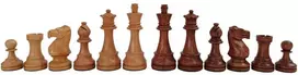 Italfama AKACIJOS medienos šachmatų figūros. Aukštis: 9,7cm., diametras: 3,6cm.