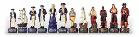 Italfama Šachmatų figūros PIRATAI. Aukštis: 8cm., diametras: 2,6cm.