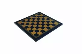 Italfama Juoda/auksinė dirbtinės odos šachmatų lenta. 26x26cm., kvadratas: 2,8cm.