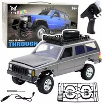 Lean Toys Nuotolinio valdymo visureigis automobilis MN78 4x4 sidabrinis 1:12