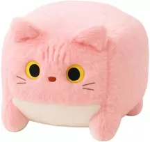 Lean Toys Pliušinis katinas kubo formos, rožinis, 18 cm