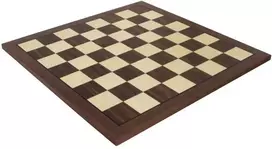 Italfama Riešutmedžio ir klevo medienos šachmatų lenta. 50x50cm., kvadratas: 5,5cm.