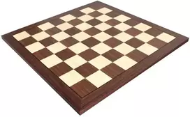 Italfama Riešutmedžio ir klevo medienos šachmatų lenta. 60x60cm., kvadratas: 6,5cm.