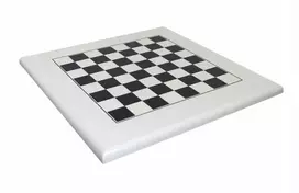 Italfama Balta/juoda vertingos medienos šachmatų lenta. 50x50cm., kvadratas: 4,5cm.