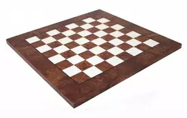 Italfama Didelė vertingos guobos medienos šachmatų lenta. 60x60cm., kvadratas: 6cm.