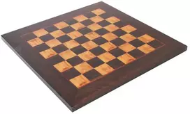 Italfama Šviesiai ruda/tamsiai ruda vertingos medienos šachmatų lenta. 51x51cm., kvadratas: 5cm.