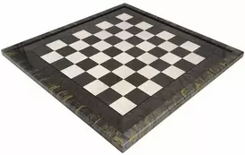 Italfama Pilka vertingos medienos šachmatų lenta su rėmeliu. 63x63cm., kvadratas: 6cm.